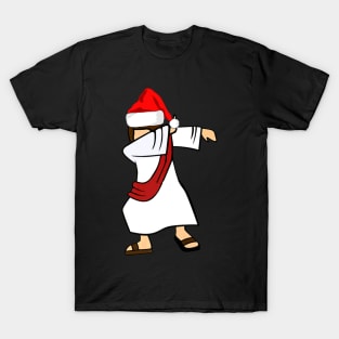 Christmas Dabbing Santa Jesus Christ T-Shirt